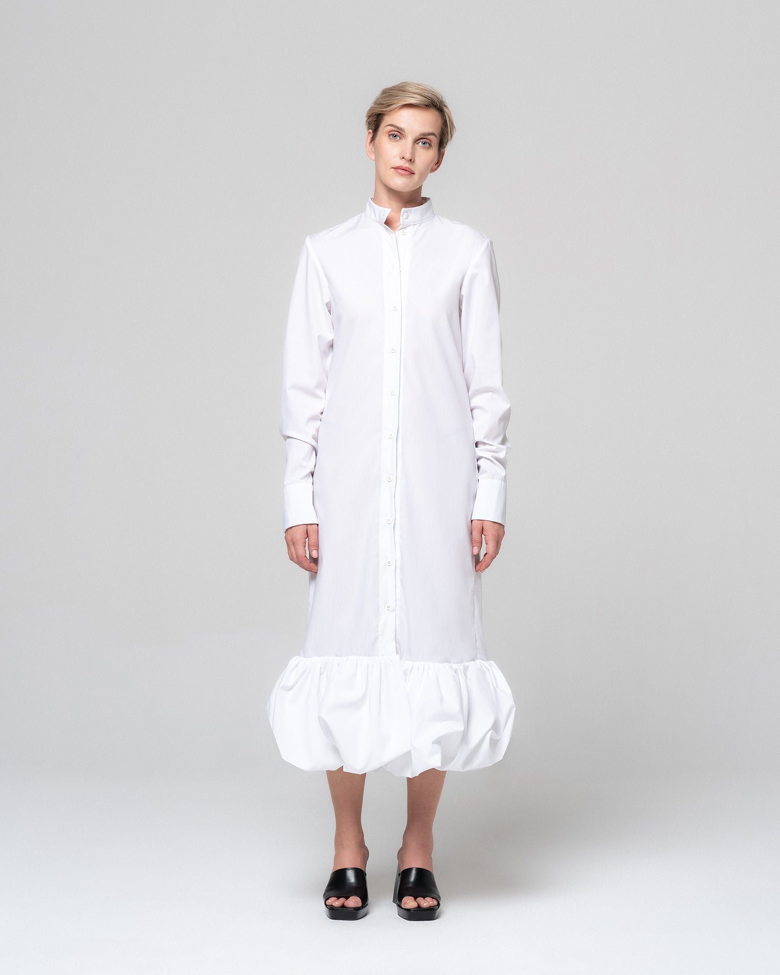 SOLA WHITE SHIRT DRESS - RONI HELOU